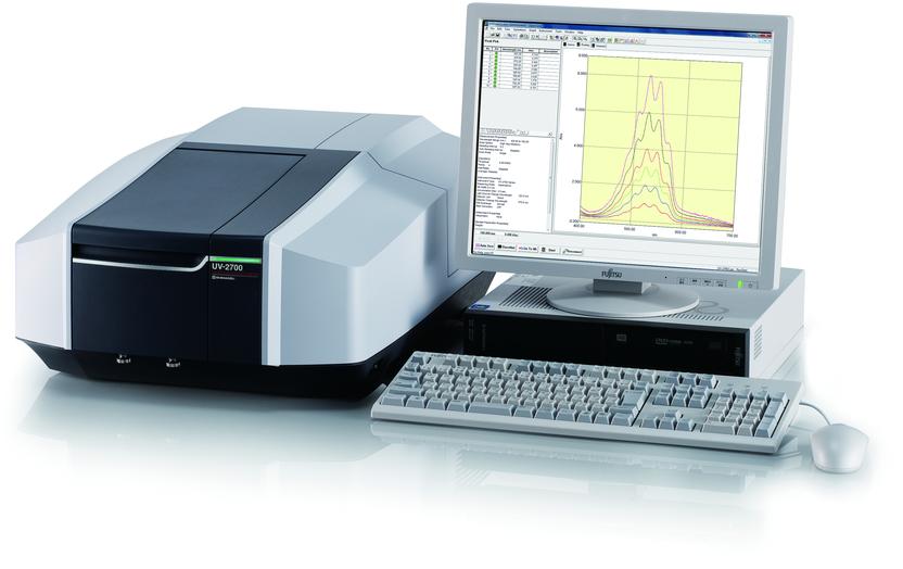 UV-Visible Spectrophotometer with desktop computer and UPS